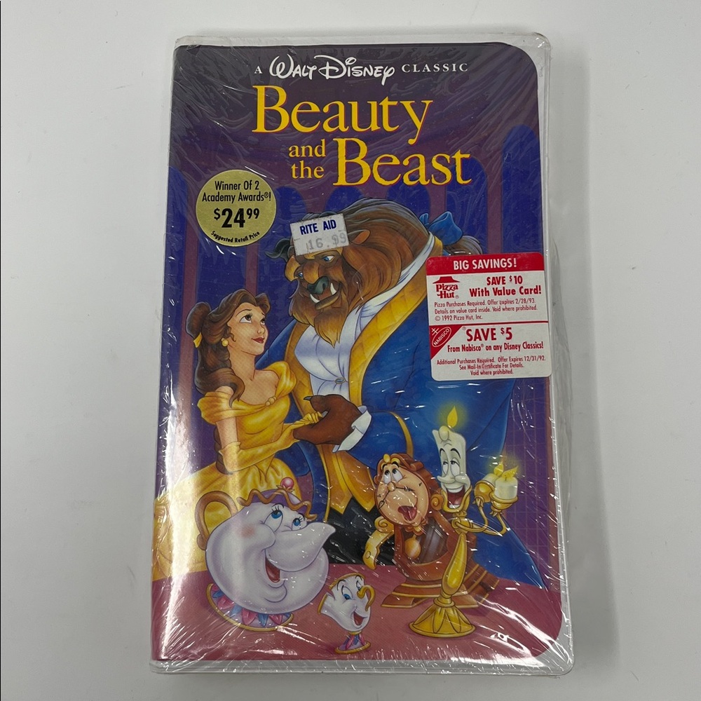 Disney Beauty and the Beast (VHS, 1992, Black Diamond Classic) New #1325 SEALED